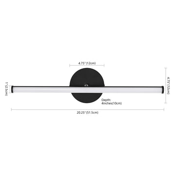 Emerson 20.25" Modern Industrial 360-Degree Rotatable Aluminum Integrated LED Vanity Light - JONATHAN Y